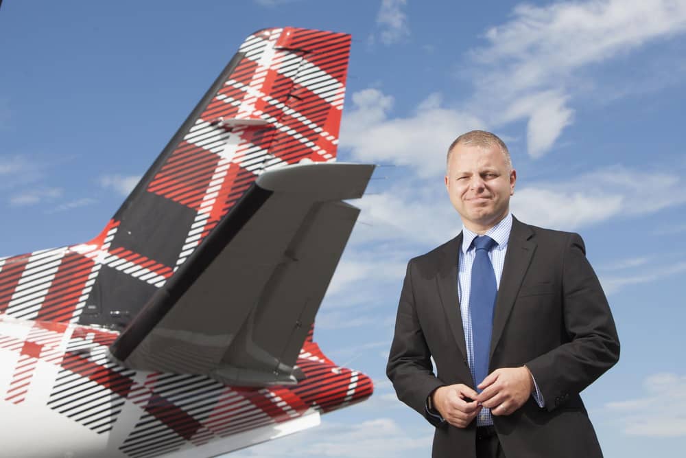 Loganair Chief Executive Jonathan Hinkles.