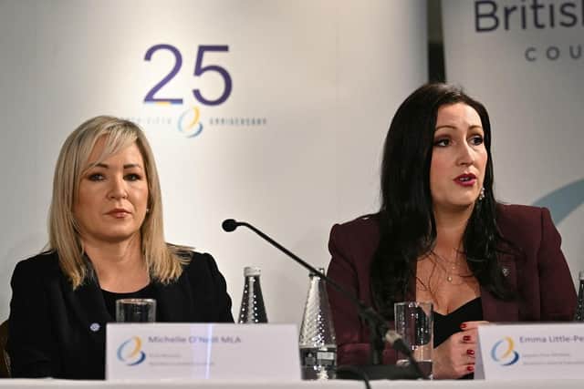 First Minister Michelle O'Neill and deputy First Minister Emma Little-Pengelly have now written to Keir Starmer. (Photo by ANDY BUCHANAN/POOL/AFP via Getty Images)