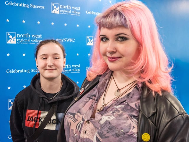 Mikey Bonina from Carndonagh with Caitlin Mills at the Best in Further Education celebrations at North West Regional College.