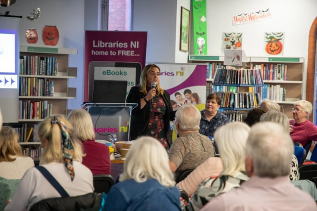 Dr. Sinead Eccles of Open University speaking at the event.