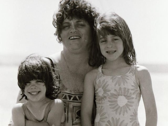Enjoying a a day at the beach in Lisfannon in June 1995.