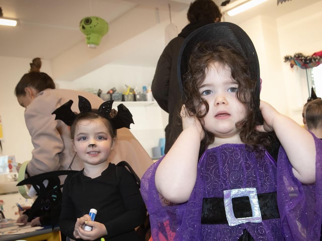 Dressing up Halloween style at CPTT (Creggan) during last week's celebrations.