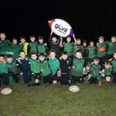 Some of the City of Derry Mini Rugby Players who will be taking part in this year's Annual St. Patrick's Day Spring Carnival Parade in the city.