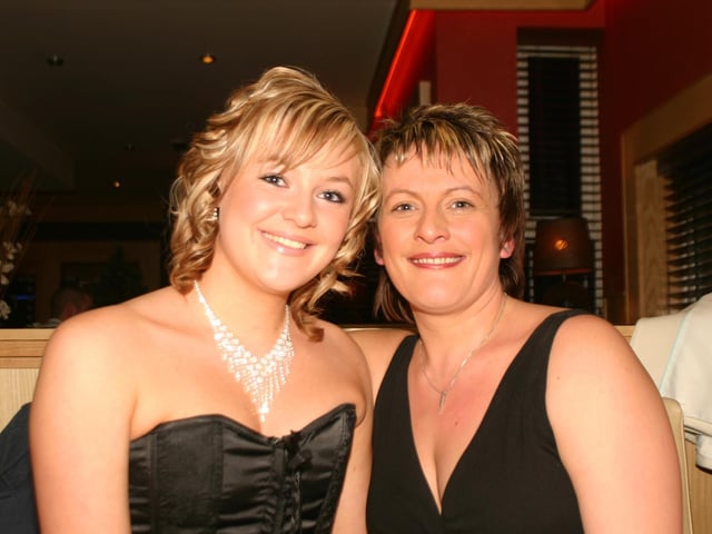 Lisa Harkin pictured with mum Vivianne at the Delcroix 1916/dd : Parties across Derry in January 2006.