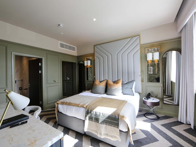 One of the bedrooms in the new Ebrington Hotel
