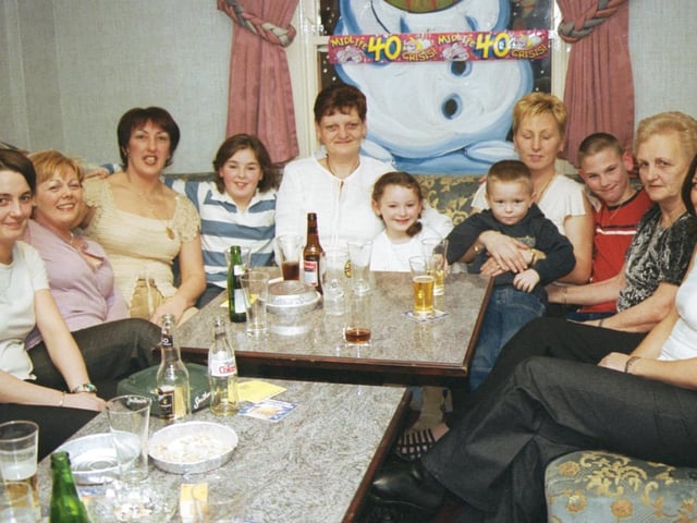 The McCready clan pictured at the birthday bash in the Rocking Chair.