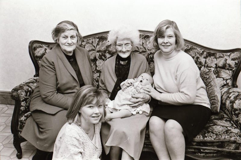 Five generations of the same family in Buncrana.