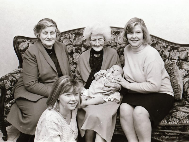 Five generations of the same family in Buncrana.