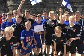 FD Suomi team with Nikolas Talo Finland Under-21s and FG Groningen at Foyle Cup 2022