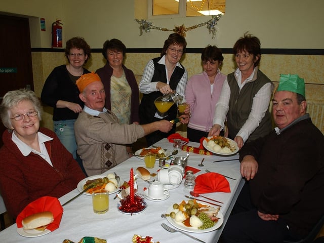 Christmas parties for Derry's senior citizens in December 2003