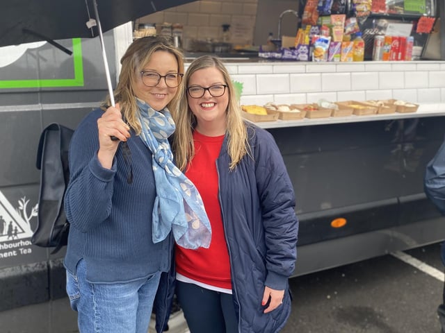 Sharon Williams and Sharon Tosh from Compassionate Communities NI.