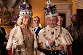 Haydn Gwynne as Camilla and Harry Enfield as Charles