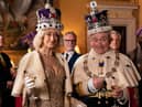 Haydn Gwynne as Camilla and Harry Enfield as Charles