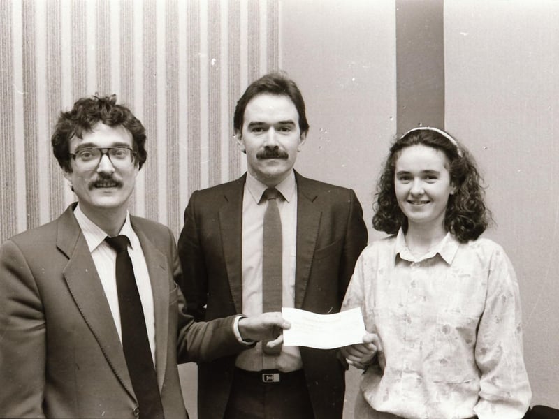 J.P. McFeely sponsorship cheque for match against Longford.