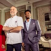 Ravneet Gill, Michel Roux Jr and Mike Reid