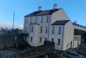 Damage was caused to the former 'Barrack Masters House' at Ebrington Square when Storm Éowyn blew the roof off the building in January.