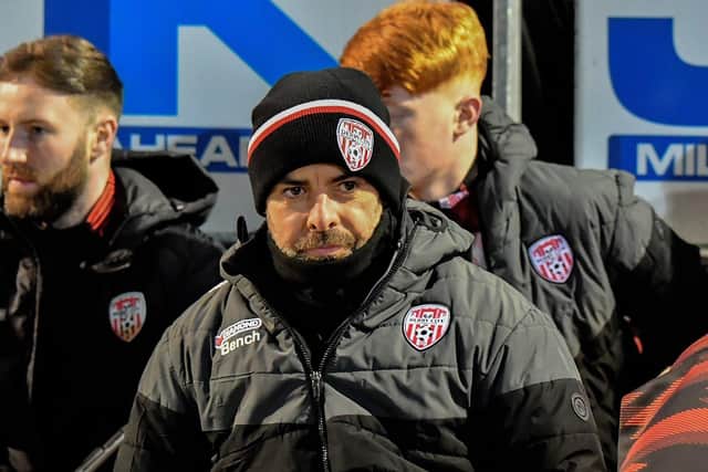 Derry City manager Tiernan Lynch. Photograph: George Sweeney
