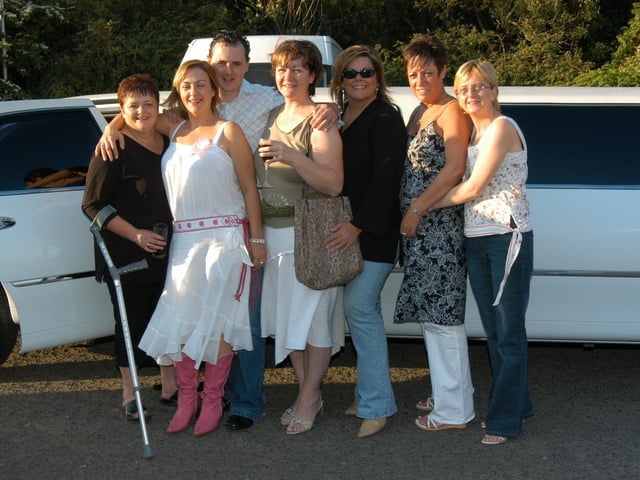 Rhonda Green taking a limo for her birthday 20 years ago.