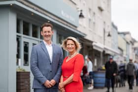 Colum McLornan and Claire Hunter, owners of the Marine Hotel in Ballycastle, Northern Ireland