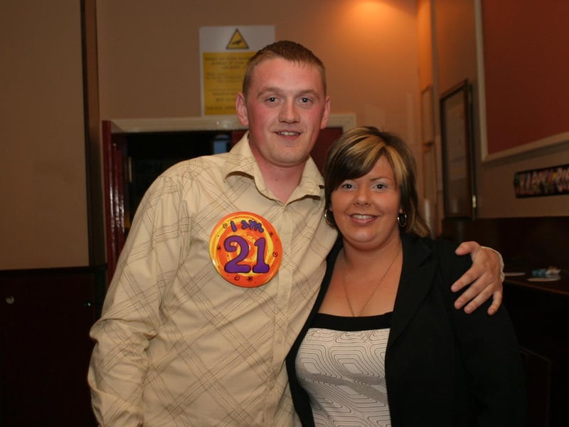 Darrens' big 21st birthday, with family and friends.