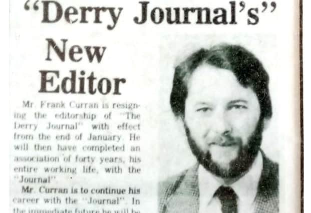 McArt's predecessor in the chair, Frank Curran, had been a friend and strong supporter of John Hume.