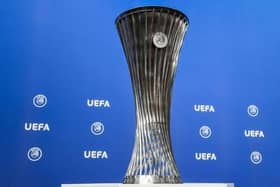 UEFA Europa Conference League trophy.