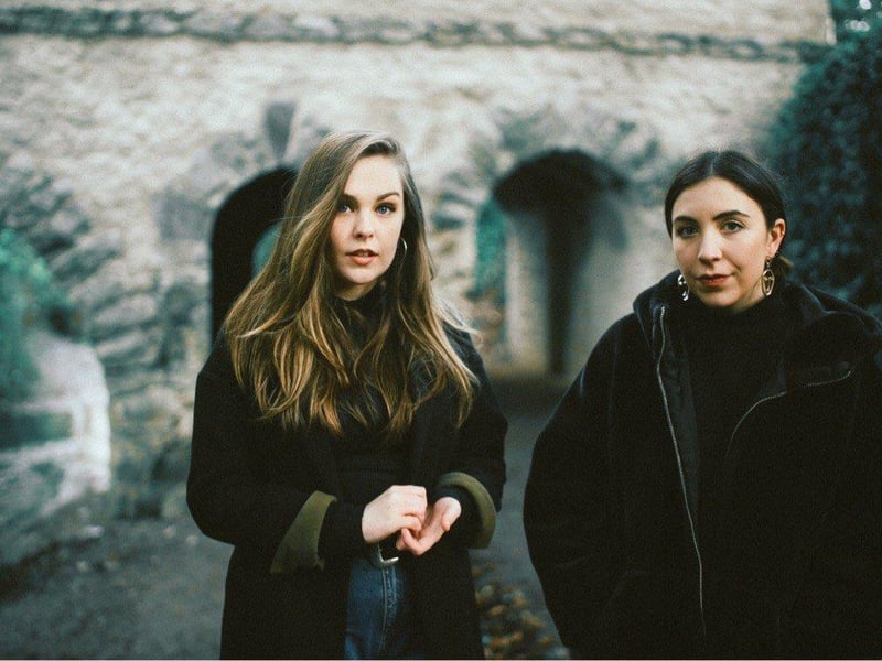 Derry woman Gemma Doherty from Saint Sister, a traditional Irish 'atmosfolk' duo playing at Glastonbury in 2016.