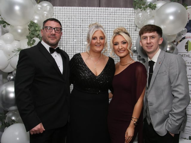 Gary, Ganine, Casey and Kobi at the Northland’s 50th Anniversary Gala Dinner held in The Everglades Hotel. (Photo - Deirdre Heaney, nwpresspics)