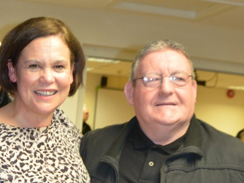 Tony with Sinn Féin President Mary Lou McDonald