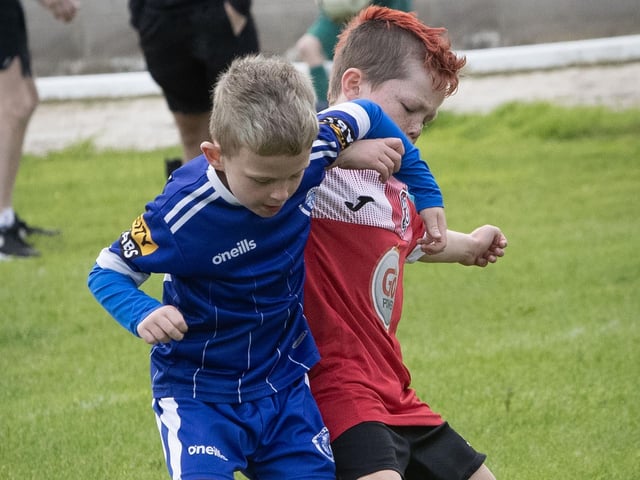 Action from the Trojans v MCS game in the Ryan McBride tournament on Wednesday afternoon. (Photos: JIm McCafferty Photography)