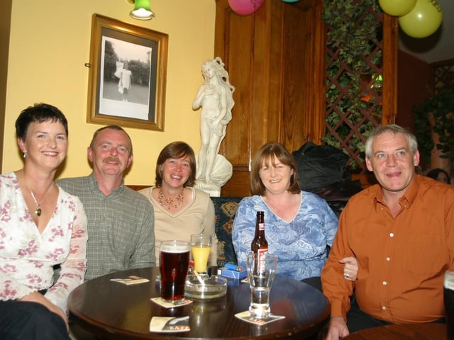 Roisin McLaughlin's 40th birthday, 20 years ago.