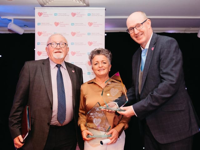 Michelle Doyle, Homeless Nurse Labre, Derry scoops the prestigious Chairs Award and Frontline Champion Award.