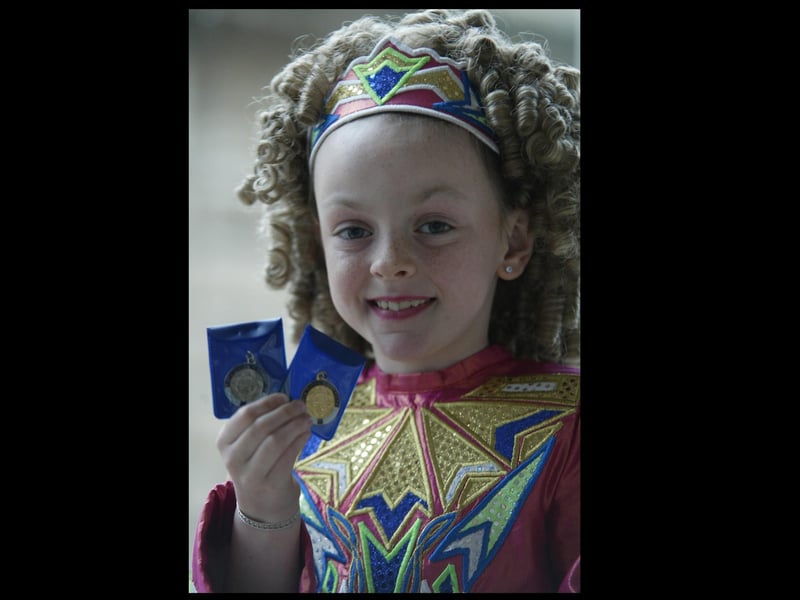 Meadbh McGinley of the Collins school of dance who won first in the under 8 jig. (2504JB63)