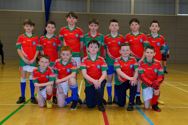 Sacred Heart Primary School, winners of the Boys' Indoor City Football Championships played in the Foyle Arena. Photo: George Sweeney. DER2306GS  06