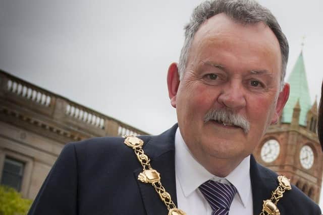 Previous Mayor of Derry City and Strabane District Council, Councillor Maoliosa McHugh