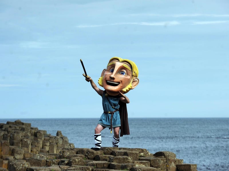 The name Fionn is also of Irish origin, with one of Ireland's most famous legendary figures, warrior giant Fionn McCool proudly bearing this ancient name. Fionn means fair or white haired. Pictured is Finn McCool at the Giants Causeway in Co Antrim. Picture Colm Lenaghan/ Pacemaker