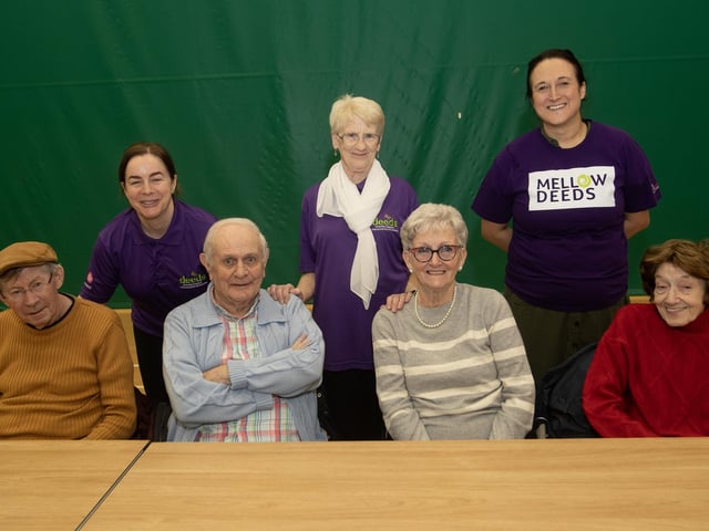 Group pictured enjoying the Mellow Deeds Choir performance at the City of Derry International Choir Festival in Creggan on Friday morning.