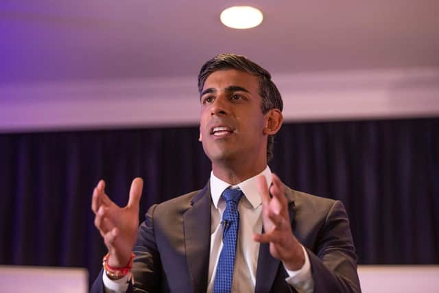 Rishi Sunak. (Photo by PAUL FAITH/AFP via Getty Images)