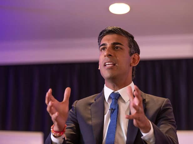 Rishi Sunak. (Photo by PAUL FAITH/AFP via Getty Images)