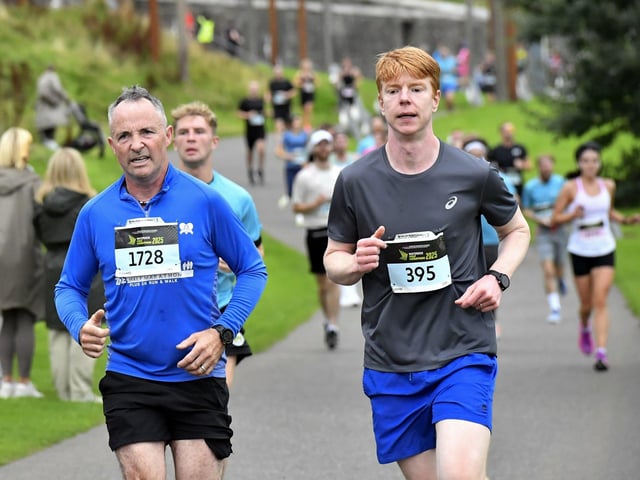 Competitors take part in the 2025 Waterside Half Marathon. Photo: George Sweeney