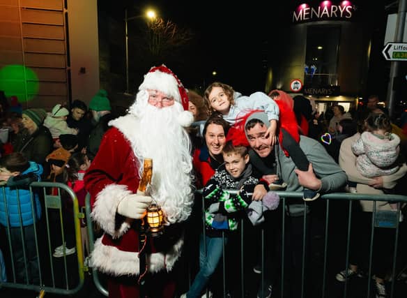 Strabane was packed with festive cheer on Saturday as crowds of visitors wrapped up warm and filled the town centre for the annual Christmas Lights Switch-On.