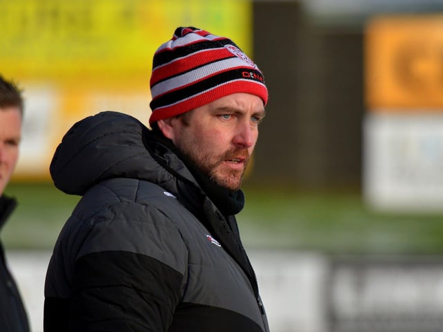 Derry City manager Ruaidhrí Higgins keeps a close eye on training yesterday. Picture by George Sweeney. DER2304GS-15