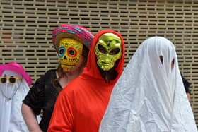 Colourful costumes at the Foyleside Shopping Centre’s ‘Squadghouls’ Halloween event on Sunday afternoon.  Photo: George Sweeney.  DER2244GS – 014