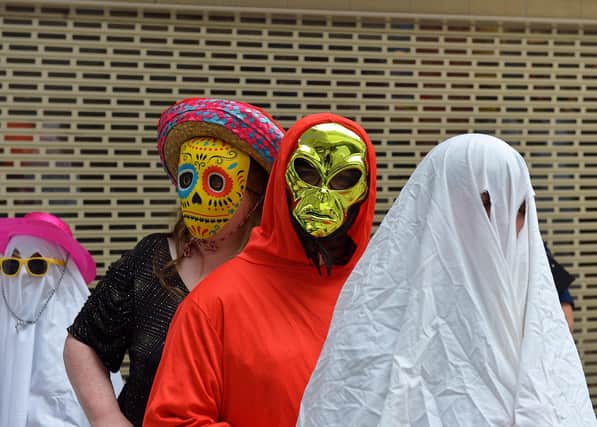 Colourful costumes at the Foyleside Shopping Centre’s ‘Squadghouls’ Halloween event on Sunday afternoon.  Photo: George Sweeney.  DER2244GS – 014