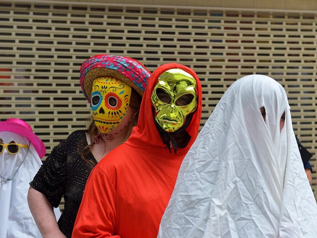 Colourful costumes at the Foyleside Shopping Centre’s ‘Squadghouls’ Halloween event on Sunday afternoon. Photo: George Sweeney. DER2244GS – 014