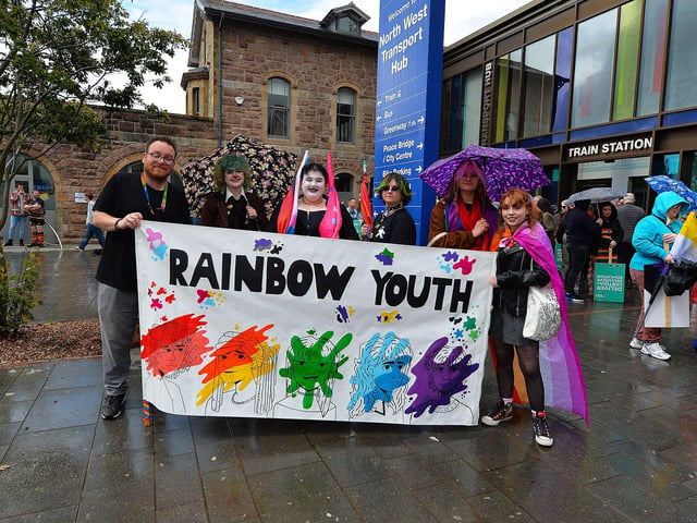 Revellers at the 2024 Foyle Pride Parade. Photo: George Sweeney