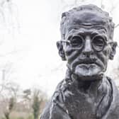 James Joyce's bust in St. Stephen Green.