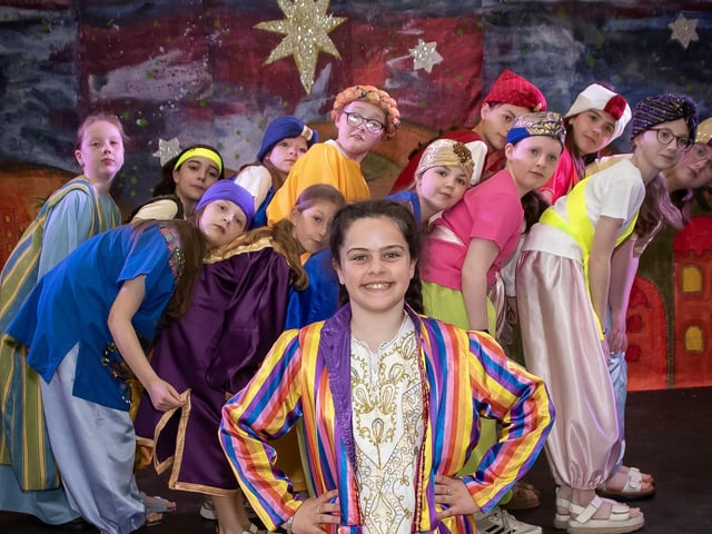 Brothers perform Joseph's Dream during Wednesday's Long Tower Primary School's performance of 'Joseph: Any Dream Will Do'. (Photos: Jim McCafferty Photography)