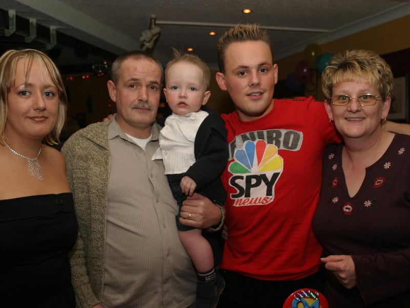 Party celebrations back in 2004: Barry Shields.