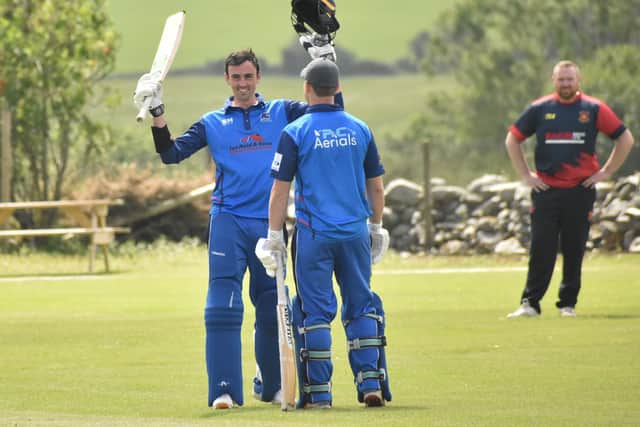 Blayde Capell celebrates yet another century at the weekend